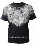 Мужская футболка Affliction Liberty c ангелами