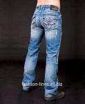 Мужские рваные джинсы Affliction Blake Raw