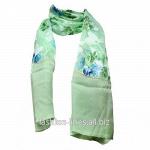 Нежно-зеленый женский шарф Silk Soie Brilliance 14