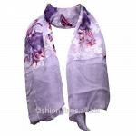 Сиреневый женский шарф Silk Soie Brilliance 15