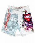 Яркие шорты Ed Hardy Love kills slowly 2 с черепами