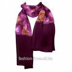 Фиолетовый женский шарф Silk Soie Brilliance 11
