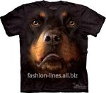 Футболка мужская The Mountain Rottweiler Face с мордой ротвейлера