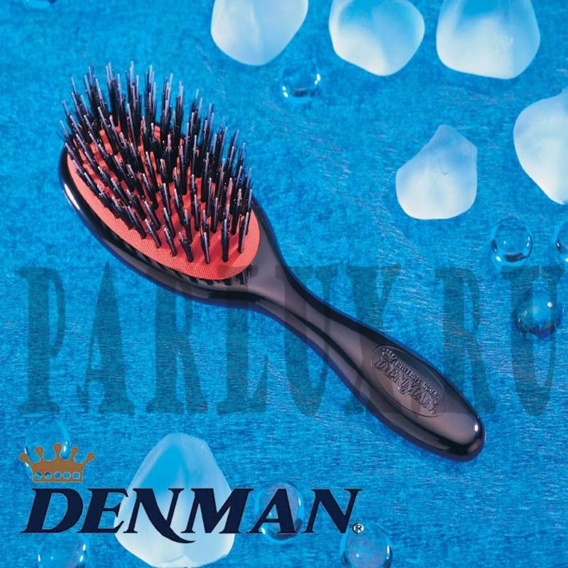 Расческа щетка с нейлоновыми щетинками Denman D81S