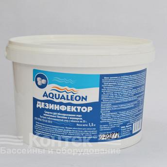 Быстрый стабилизированный хлор в таблетках (20 г) Aqualeon (1,5 кг)