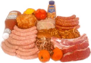 Колбасные и мясные изделия