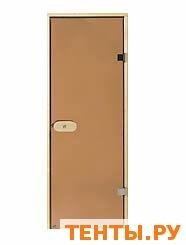 Дверь Harvia STG 8x19 ольха/бронза