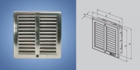 Вентиляционная решетка из нержавеющей стали