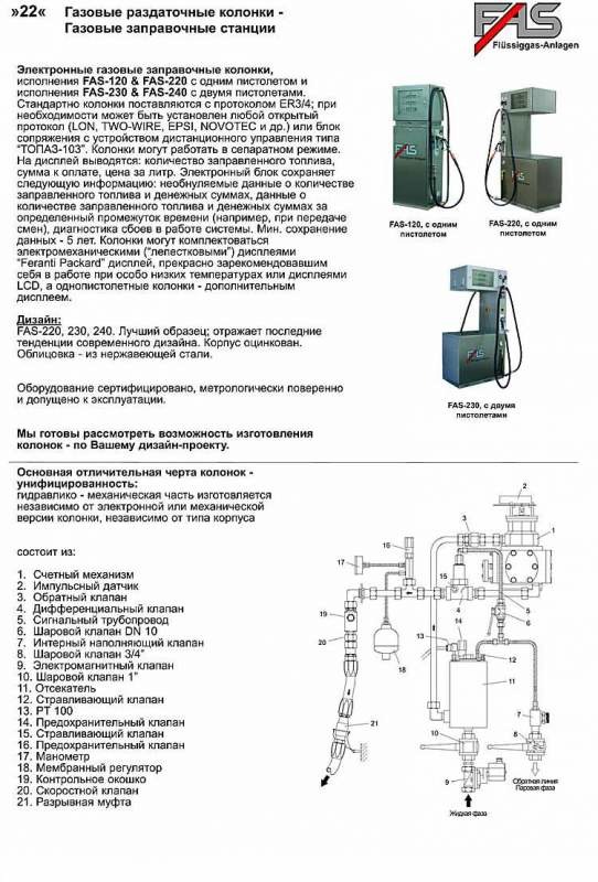 Колонки газораздаточные