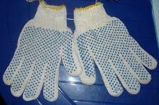 Перчатки вязанные и резиновые