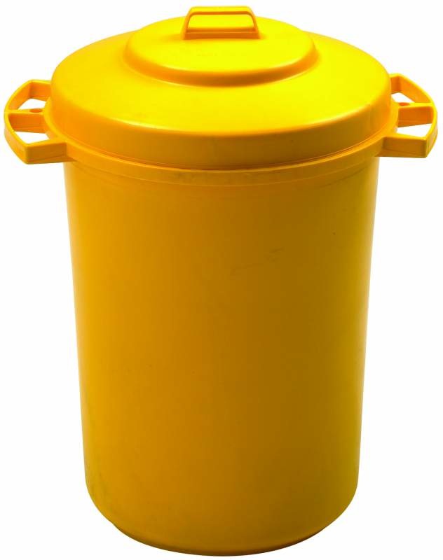 Бак для медицинских отходов жёлтый 50 л