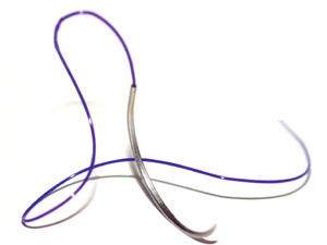 Материал шовный хирургический Викрил неокрашенный М2 3/0 45 см игла реж.РС-5 3/8 окружности 19 мм