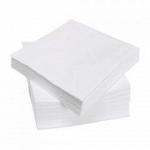 Салфетки бумажные 24*24 100 шт белые целлюлозные