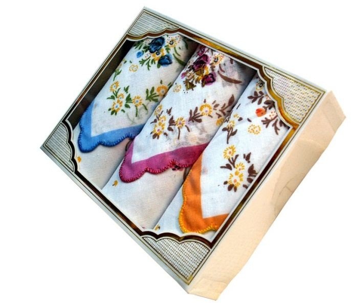 Носовые платки в подарочной упаковке арт. Пд 6