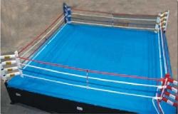 Поднятый ринг для соревнований Elevated Competition Boxing Ring 16' x 16' (12' x 12' Inside Ropes) (No Wood)
