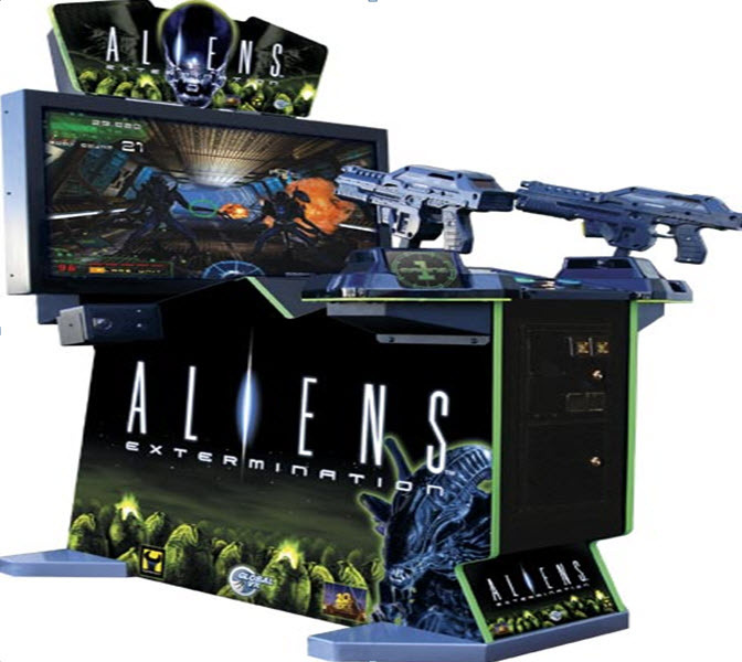 Игровой аппарат симулятор стрельбы Aliens 42