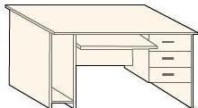 Стол компьютерный СФ228 1504х704х760
