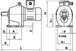 Мотор-редуктор цилиндрический двухступенчатый соосный (4МЦ2С63-4МЦ2С160)