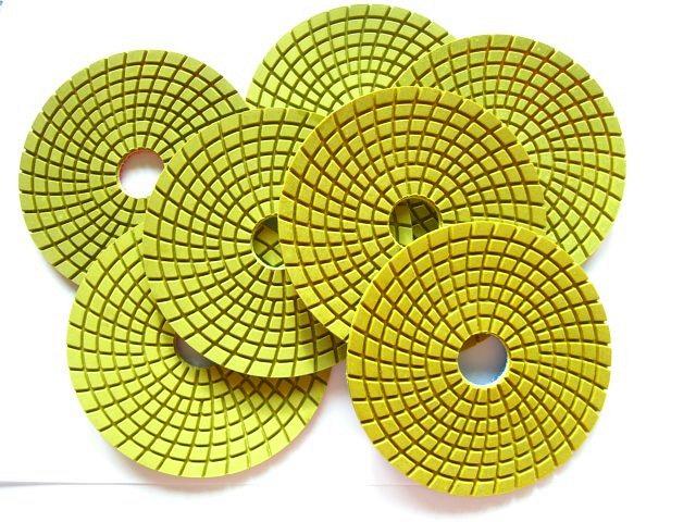 Алмазные эластичные диски для шлифовки и полировки гранита и мрамора с водяным охлаждением пр-ва Ю. Корея