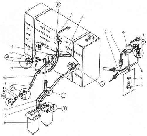 Топливная система (ДЗ-98В.31.00.000-01)