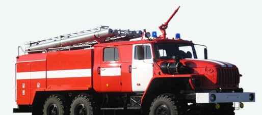 Автоцистерна пожарная АЦ 6,0-40 Урал-5557 экипаж 6 чел., насос в заднем отсеке