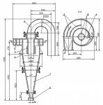 Гидроциклон классификационный ГЦЧ360.4, Гидроциклон классификационный