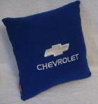 Автомобильная подушка Chevrolet синяя