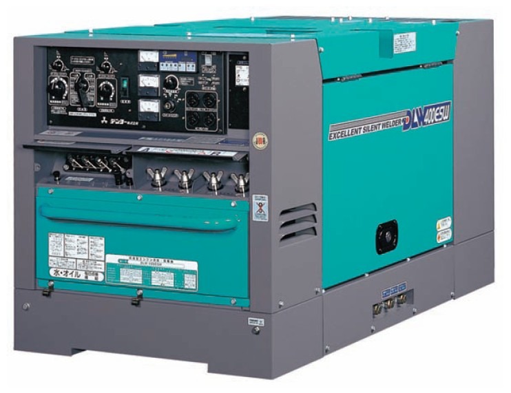 Сварочный генератор DENYO Трехфазный DLW-400ESW 2-х постовой, электроды диаметром до 8 мм.