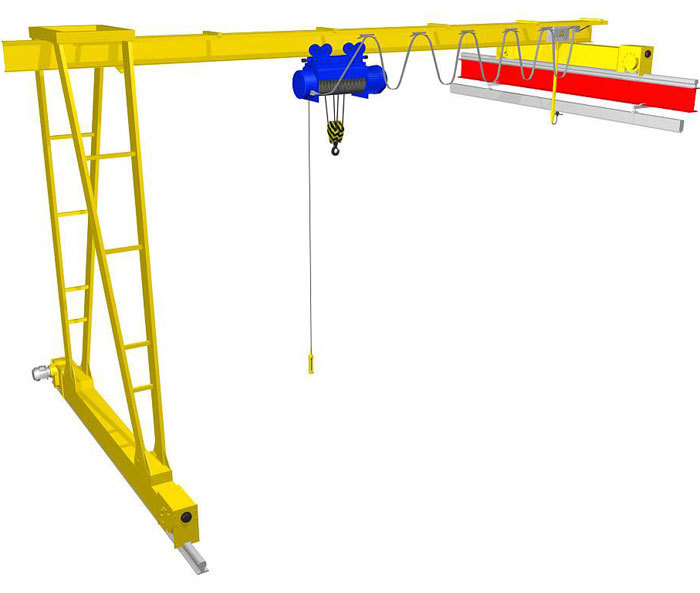 Кран полукозловой однобалочный
