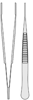 Пинцеты сосудистые с атравматической нарезкой