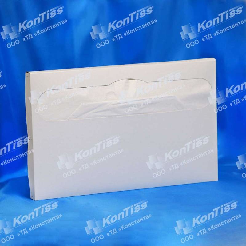 Защитные туалетные покрытия KonTiss ТДК-1-235 П, 1 слойные, 235 листов, целлюлоза