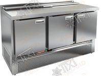 Стол холодильный для салатов HICOLD SLE1-111GN (1/3) с нижним расположением агрегата (без крышки)