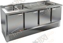 Стол холодильный  для салатов HICOLD SLE3-1111GN с нижним расположением агрегата (без крышки)