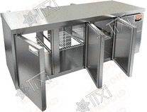 Стол холодильный HiCold GNT 111/HT cквозной с распашными дверями с двух сторон