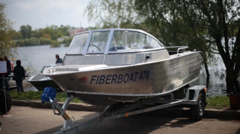 Алюминиевый сварной катер FiberBoat 490, катера