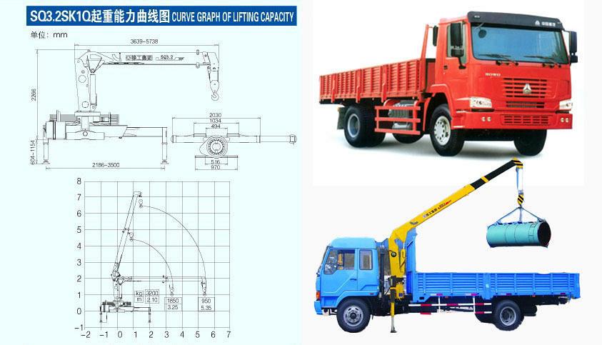 Бортовой HOWO ZZ1167M4617C 4x2 с краном XCMG SQ3.2SK1Q