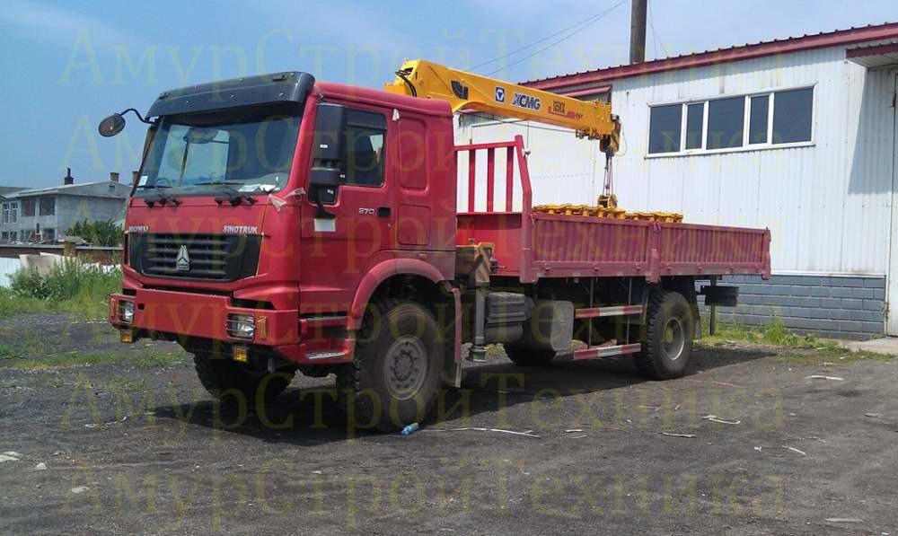 Кран бортовой HOWO ZZ2167M5227C1 4x4 с краном XCMG SQ5SK3Q, В НАЛИЧИИ