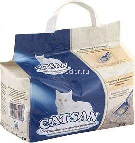 Catsan Ultra Комкующийся наполнитель для туалета кошек 5 л.