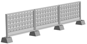 Промышленные бетонные ограждения