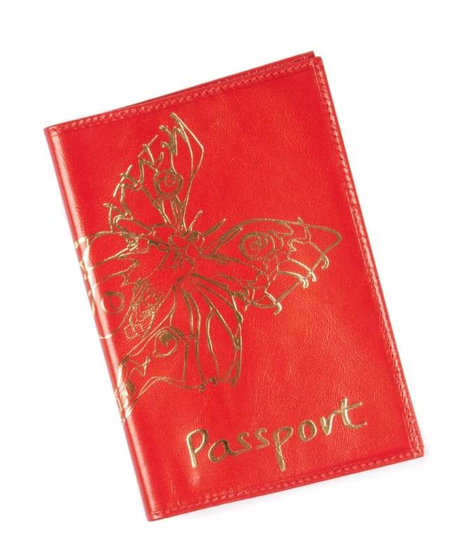 Обложка для паспорта 0-265Б нл красный