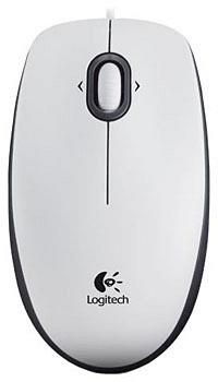 Мышь проводная оптическая Logitech Mouse M100 White USB
