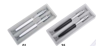Шариковая ручка и карандаш механический в футляре в наборе BUSINESS SET