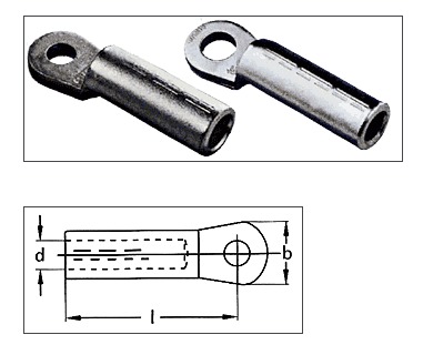 Алюминиевые кабельные наконечники,  опрессуемые, герметичные, согласно DIN46329