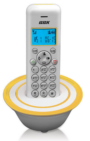 Телефон беспроводной BBK Dect BKD-815 RU бело-желтый