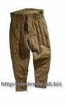 Брюки (штаны) ватные солдатские коричневые, Защитная одежда для низких температур