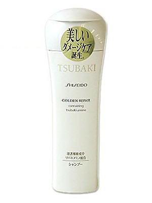 Шампунь для поврежденных волос с маслом камелии, Shiseido Tsubaki Golden Repair