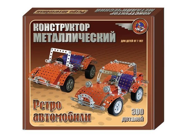 Металлический конструктор "Ретро-авто"