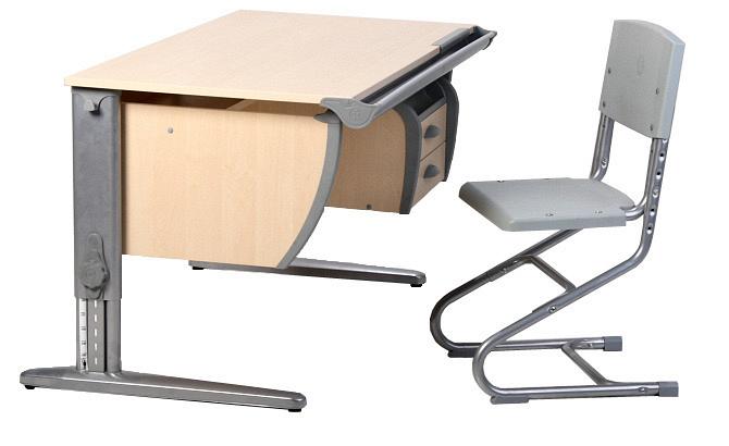Комплект растущей мебели ДЭМИ: парта 120 см + подвесная тумба+стул (СУТ 11-03)