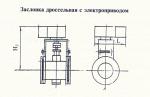 Заслонка дроссельная Б370.518; PN,МПа 1,2; углеродистая сталь