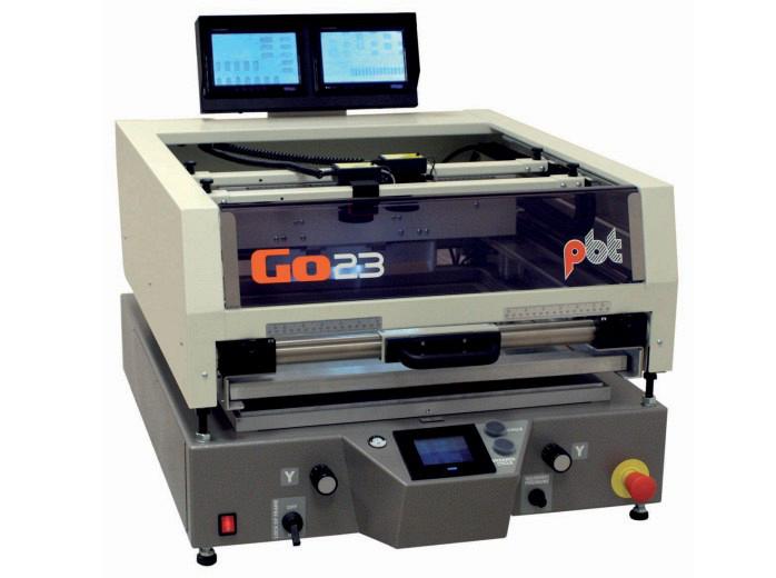 Полуавтоматический программируемый трафаретный SMD принтер с видеосистемой  GO23
